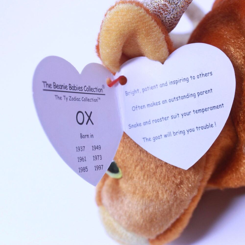 TY Vintage Zodiac "OX" BEANIE BABY - Picture 2 of 9